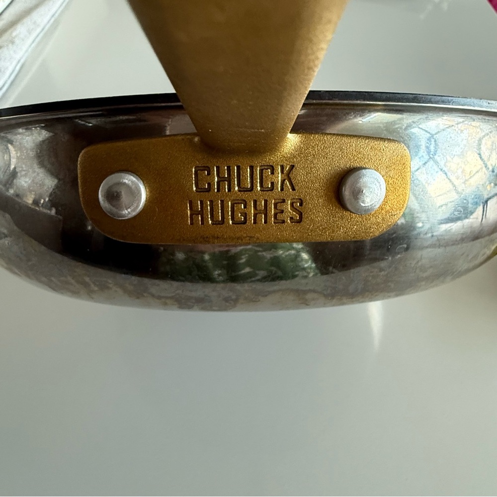 Chuck Hughes Brass and stainless non-stick coated Pan